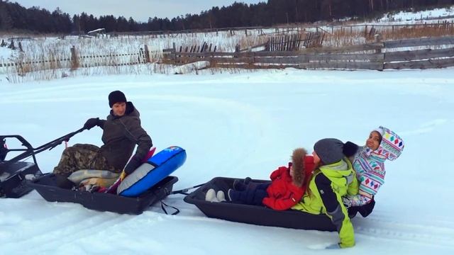 Лучшая мотособака для езды по снегу в тайге. Обзор вездехода смотреть онлайн