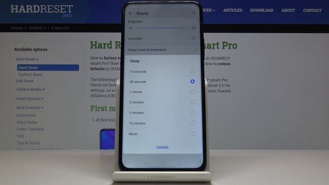 How to Change Screen Timeout in HUAWEI P Smart Pro смотреть онлайн