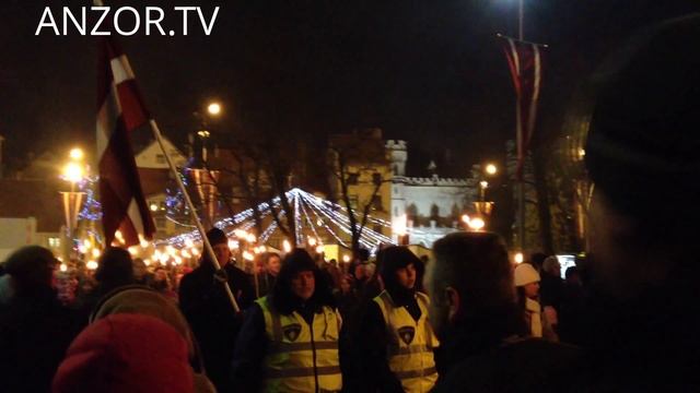 ЛАТВИЯ: 95-летие со Дня провозглашения Латвийской Республики... Latvia Riga