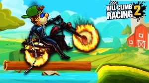 Веселое видео про гонки на машинах НЕПОБЕДИМЫЙ МОТОЦИКЛ   про машинки Hill Climb Racing 2