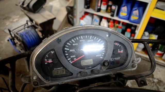 Suzuki Skywave . Burgman . AN 400 . CK41 . 1998 - 1999 г. Приборная панель смотреть онлайн