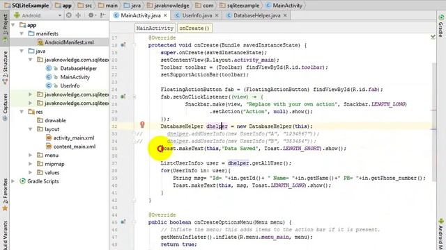 Android SQLite example Part-3 Bangla Tutorial смотреть онлайн