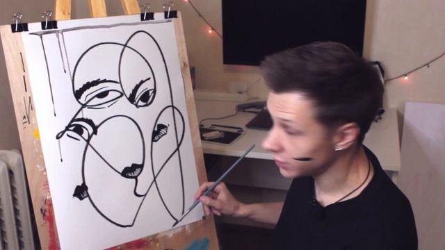 КАК НАРИСОВАТЬ ОТЧАЯНИЕ? Рисование тушью и маркерами | #жукографика смотреть онлайн