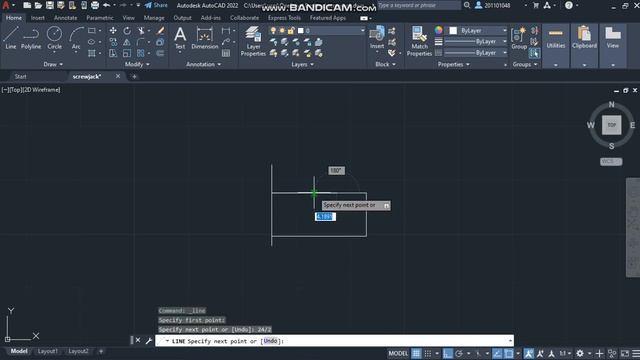 Screw and Special Washer | Part 4 | Screw Jack in AutoCAD смотреть онлайн