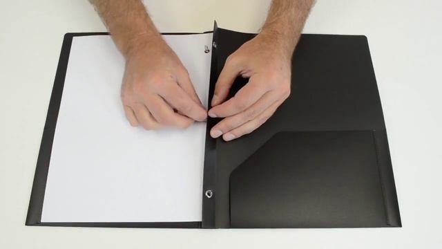 Two-Pocket Heavyweight Poly Portfolio Folder with Prongs, Black - C-Line Products - 33961 смотреть онлайн