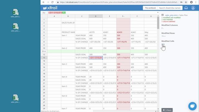 xltrail quickstart: Compare two Excel files ad-hoc смотреть онлайн