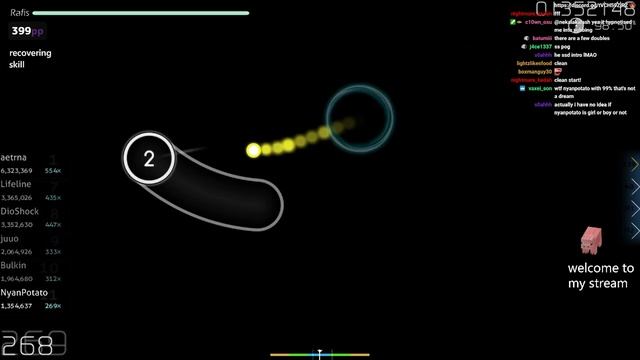 [9.09⭐Live] NyanPotato | Watashi - Ganbare! [emu's Extra: Zoa Ele] +HDDT 97.49% {#1 849pp FC} - osu смотреть онлайн