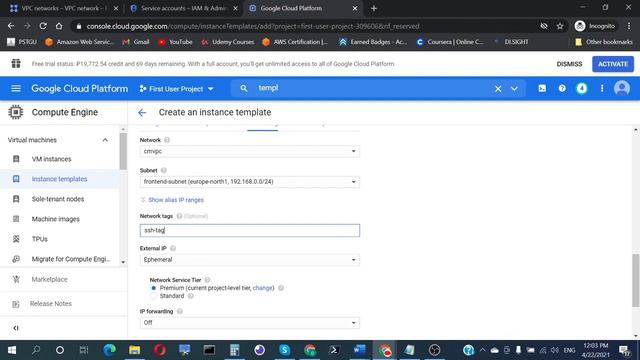 GCP VPC Custom смотреть онлайн