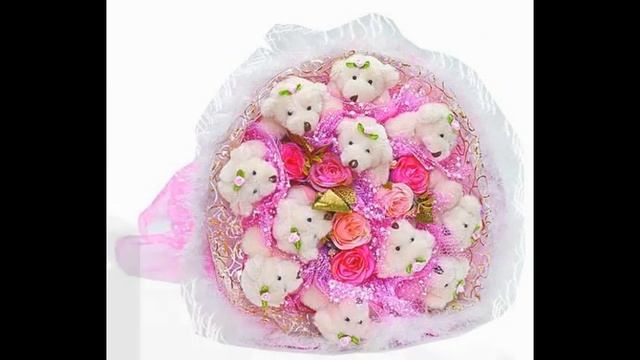 свадебный букет из мягких игрушек смотреть онлайн