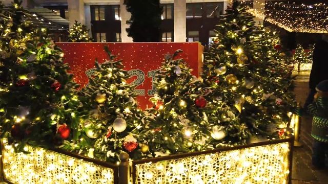 ⁴ᴷ⁶⁰ Walking Moscow: Christmas Walk ? from Manege Square to Teatralnaya Mt. & Bolshoi Theatre смотреть онлайн