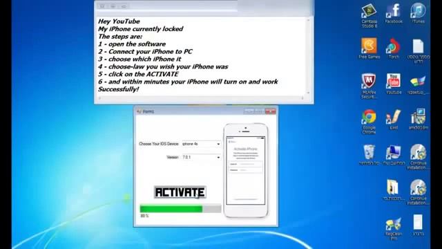 iCloud Bypass - Unlock iCloud - [iPhone/iPad] for iOS up to 7 [4/4s/5/5s/5c] смотреть онлайн