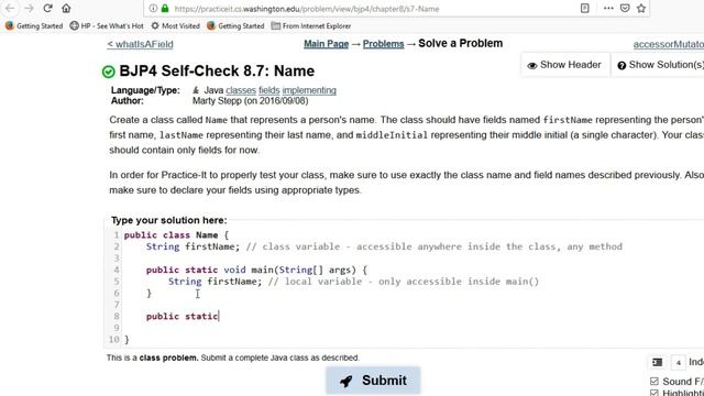 Building Java Programs Self-Check 8.7 Name смотреть онлайн