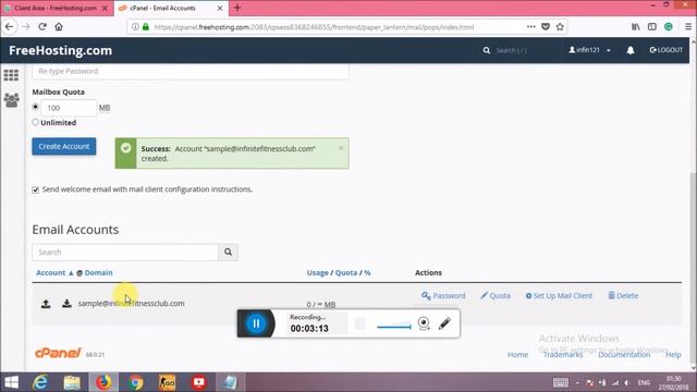 How to setup email on FreeHosting.com Cpanel email setup ( Free email hosting) смотреть онлайн
