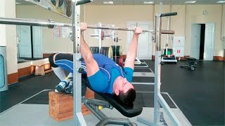 Жим штанги лёжа под углом вниз: техника выполнения смотреть онлайн
