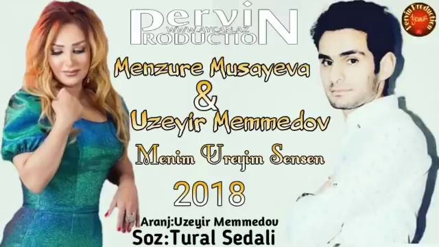 Uzeyir ft Menzure - Yerde Goyde Bilsin Menim Ureyim Sensen 2018 смотреть онлайн
