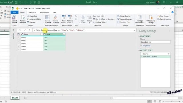 Combine multiple Excel Worksheets - Malayalam Tutorial смотреть онлайн