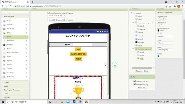 Create Lucky Draw App || MIT App Inventor || Lists in MIT App Inventor || Random Item from List смотреть онлайн