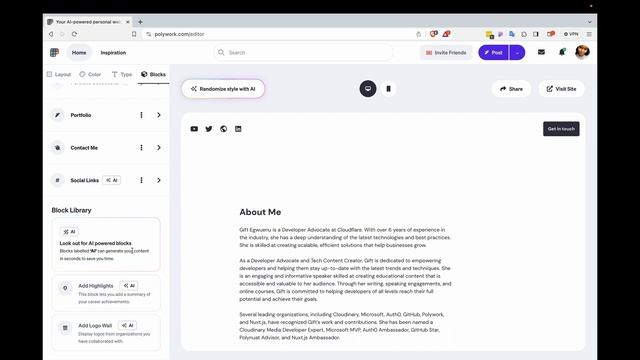 Create Your Personal Website with Polywork in Minutes! смотреть онлайн