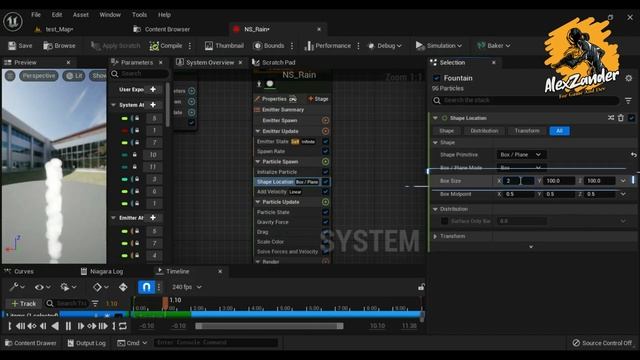 Dynamic Weather P1 - Unreal Engine 5 Rain Particle with Splashes using Niagara FX System смотреть онлайн