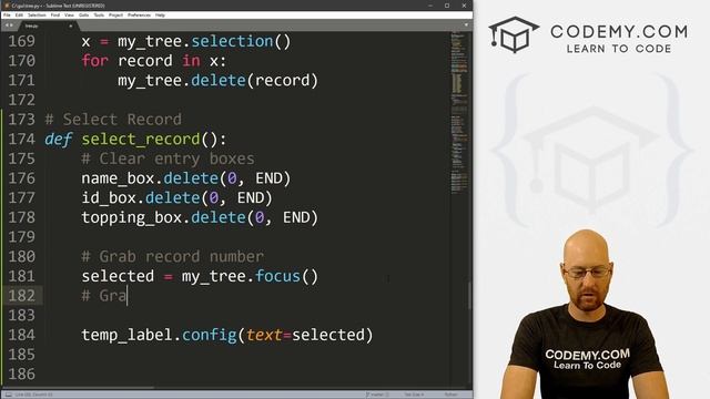 Treeview Update Records - Python Tkinter GUI Tutorial #121 смотреть онлайн