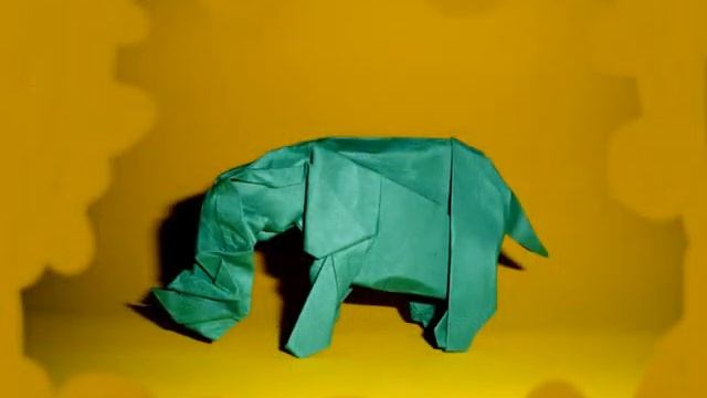 Origami Rhinoceros by Barth Dunkan. смотреть онлайн
