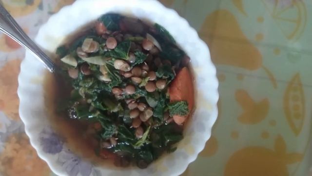 Чечевичный суп с крапивой!