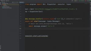 Телеграм бот на Python / #7 – Библиотека aiogram для разработки ботов