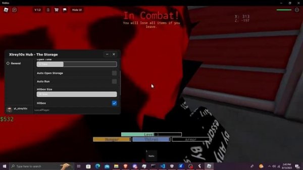 Roblox The Storage Script GUI / Hack (AUTOPEN,HITBOX,AUTORUN) *PASTEBIN*