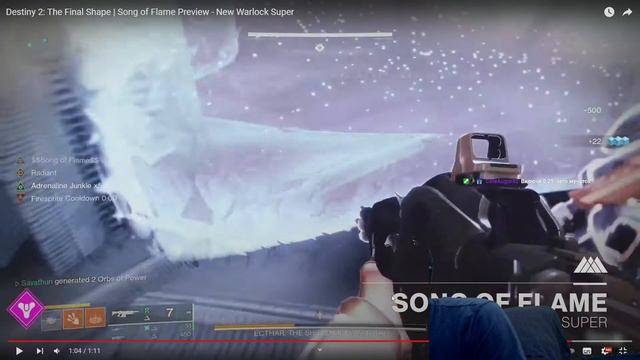 Destiny 2 | Смотрим на новую (старую) ульту Варлока из Финальной Формы | Song of Flame смотреть онлайн