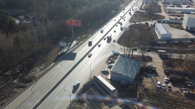 Строительство разворота на Минском шоссе. 25км. 25.03.2020 смотреть онлайн