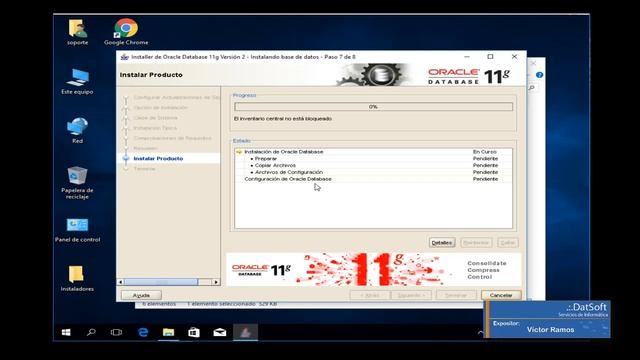 ? .:. Instalación de Oracle Database 11g en Windows 10 .:. смотреть онлайн