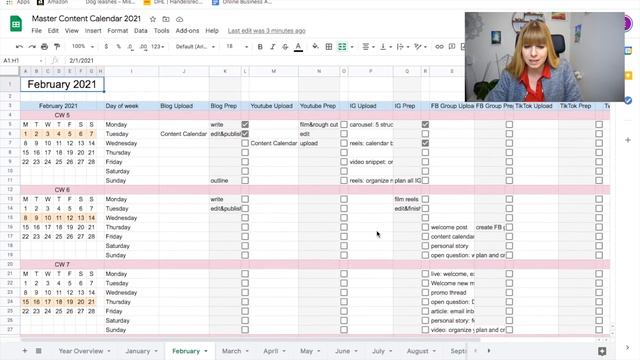 FREE CONTENT CALENDAR TEMPLATE in Google Sheets for 2021 and how to use it | Habitsinprogress смотреть онлайн