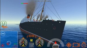 RMS Olympic crashes into RMS Carpathia - Ship Handling Simulator - Ship Mooring 3D