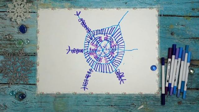 Рисуем с Матвеем Снежинка смотреть онлайн