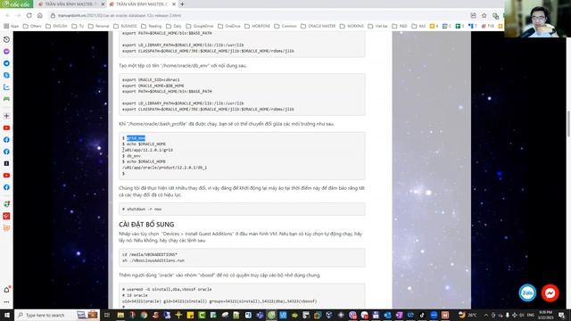 Hướng dẫn cài đặt, quản trị Oracle RAC | OAZ | Trần Văn Bình Oracle Database Master смотреть онлайн