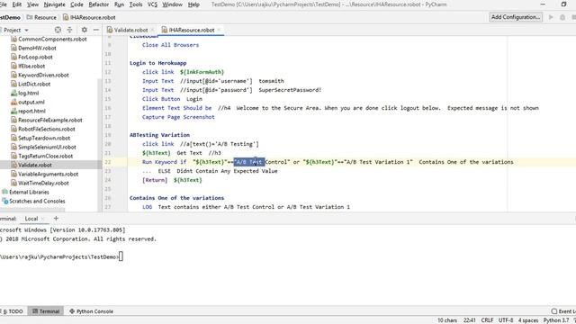 Robot Framework Tutorial - Python - Selenium (Part-17) : Validations смотреть онлайн