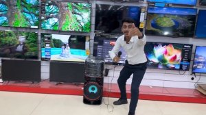 LG Xboom RNC7 800w Mono outdoor speaker extraordinaire bass full review in telugu by repu ennti