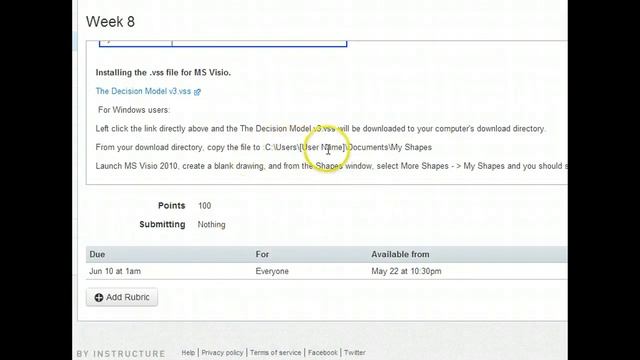 Installing the Decision Model .vss file for Visio смотреть онлайн
