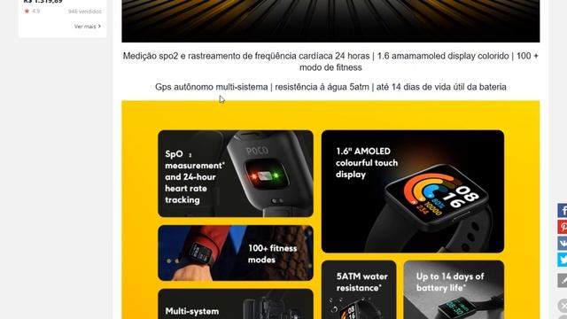 Lançamento POCO WATCH - GPS, AMOLED, 5ATM e BARATO! Mas vale a pena? É bom? - POCO WATCH PTBR смотреть онлайн