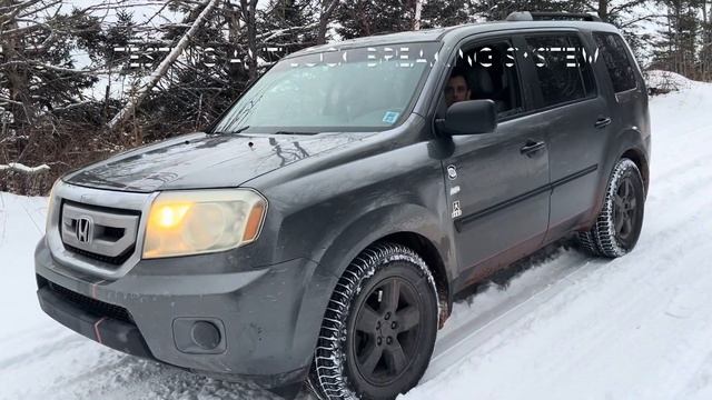 Yes We Are Stuck Again On Snow Roads ❄️ Honda Pilot 2010, Snow Driving, Ice Roads, PEI ??