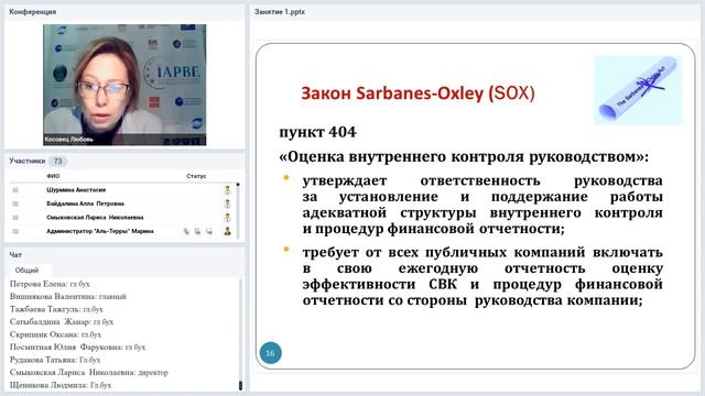 Внутренний аудит и система СВК (Сертификация IAAP) смотреть онлайн