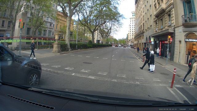 Road Trip - Dash Cam Downtown Ramblas Barcelona Spain Gran Via Corts Catalanes Plaza de Catalunya смотреть онлайн