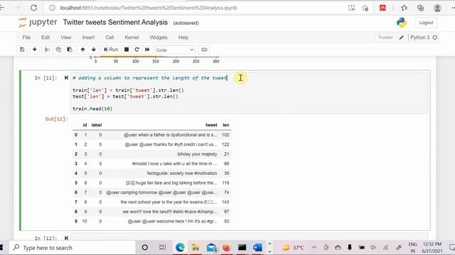 Twitter Tweets Sentiment Analysis code using python and machine learning || Twitter review analysis смотреть онлайн