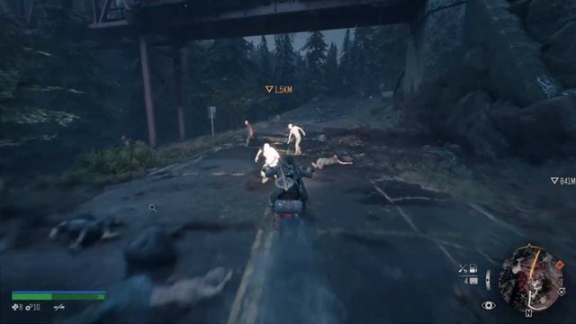 Days Gone Давим орду на мотоцикле Жизнь После смотреть онлайн