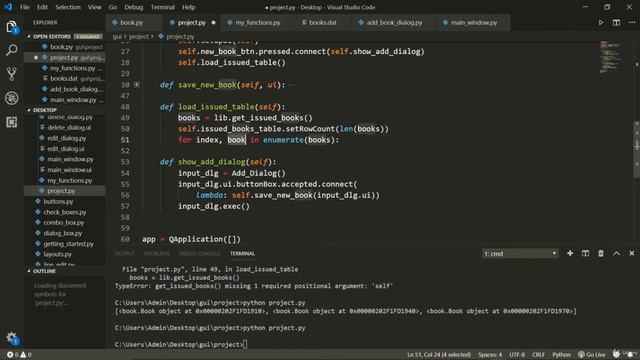 PyQT5 Loading Books: PyQT5 GUI Project - Full Stack Python Programming смотреть онлайн