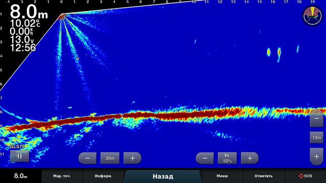 Крупный жерех    Garmin LiveScope
