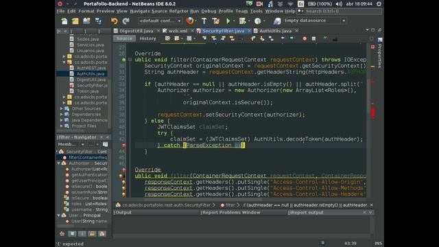 Autenticación JWT - JAVA EE - REST a través del Context Security con manejo de Roles смотреть онлайн