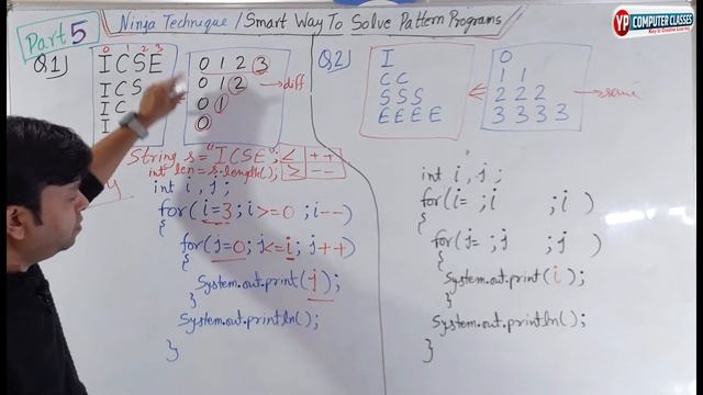 Part 5 Ninja Technique to solve String Pattern Programs in Java || #ypcomputerclasses смотреть онлайн