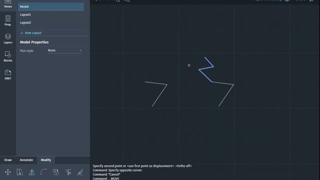 Video Intro - Modify Commands Part 1 - AutoCAD Web App смотреть онлайн