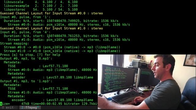 18 Linux Record Audio From Multiple Sources in the Shell with FFMPEG and PulseAudio Script Tutorial смотреть онлайн